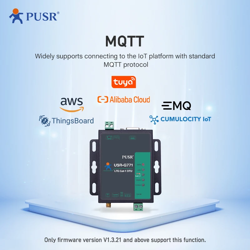 PUSR Europe Industrial M2m LTE CAT 1 Serial Cellular Modem RS485 RS232 4g Lte Modem USR-G771-E