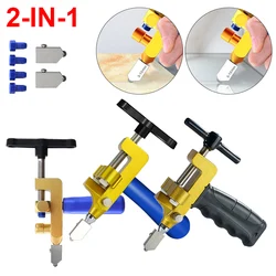 Glass Ceramic Tile Cutter with Knife Wheel 2 in 1 Manual Tile Glass Cutting Tool Kit Cutting Machine Opener Breaker Hand Tools