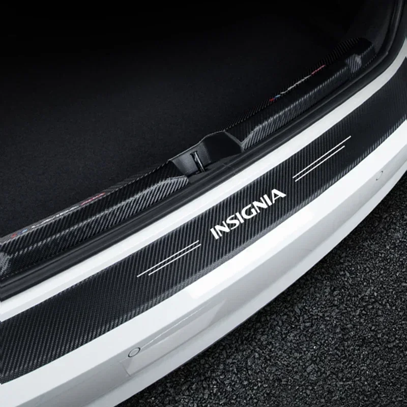 Car Door Threshold Stickers Sill Protector Tape Anti Scratch Cover Decals for Opel INSIGNIA Logo Rear Trunk Bumper Guard Strips