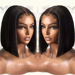 Straight Lace Front Wig Brazilian Short Bob Wig Lace Front Human Hair Wigs For Black Women 4x4 Closure Wig 13x4 Lace Frontal Wig