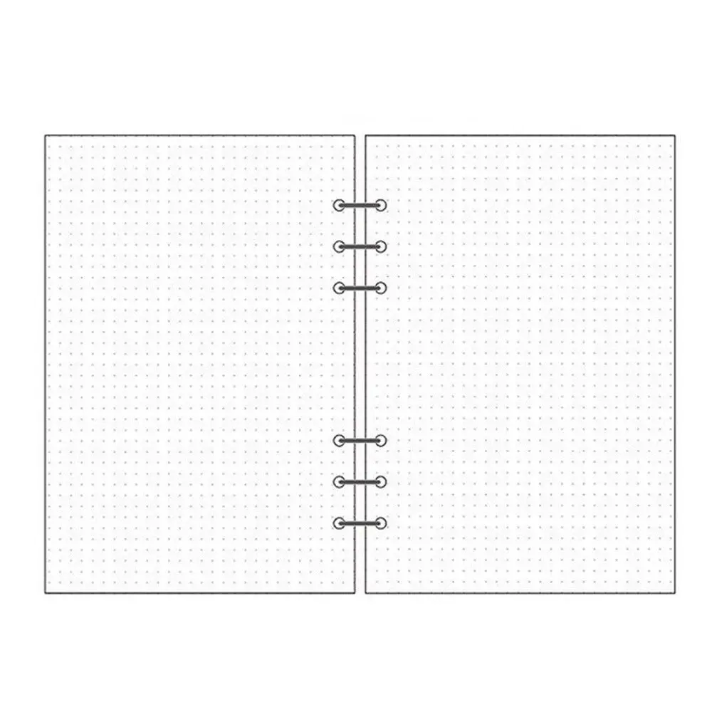 Spiral Binder A5 A6 A7 45 Sheets Daily Planner Line Paper Refill Loose Leaf Inner Page Binder Inside Page Notebook Refill