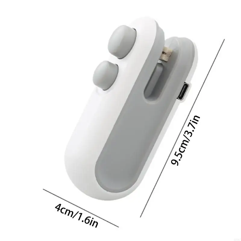 A0NC seladora térmica cortador mini saco selador ABS material adequado para sacos alimentos