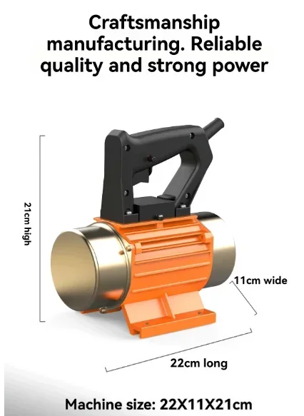 Portable Polishing  220V-370W-10M  Concrete Trowel Small Attached Flat Plate Vibrator Cement Vibration Polishing 220V