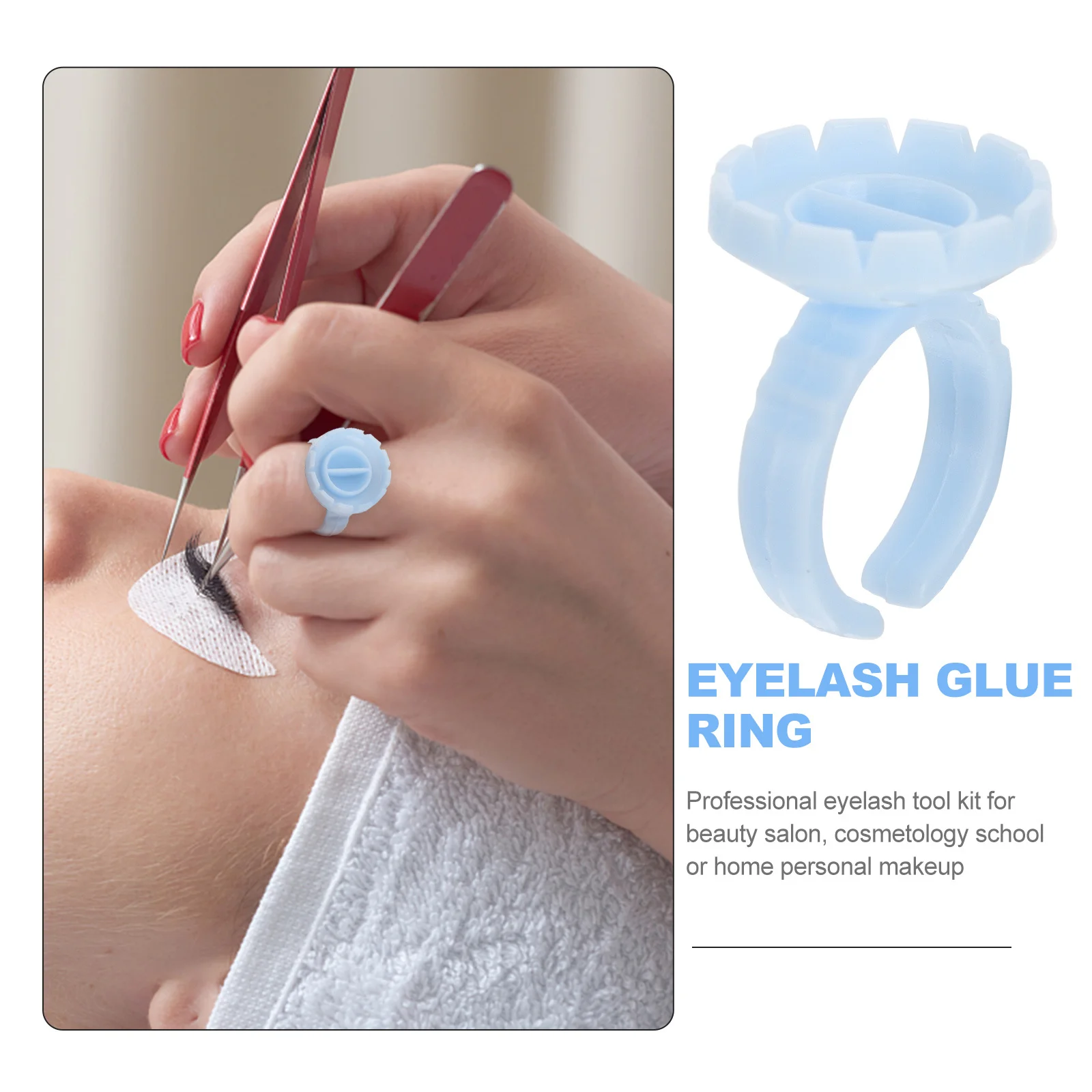 

200Pcs Eyelash Glue Cup Professional Volume Lash Blossom Tray No Odor Safe Easy to Use for Eyelash Extensions Kit Gift Glue