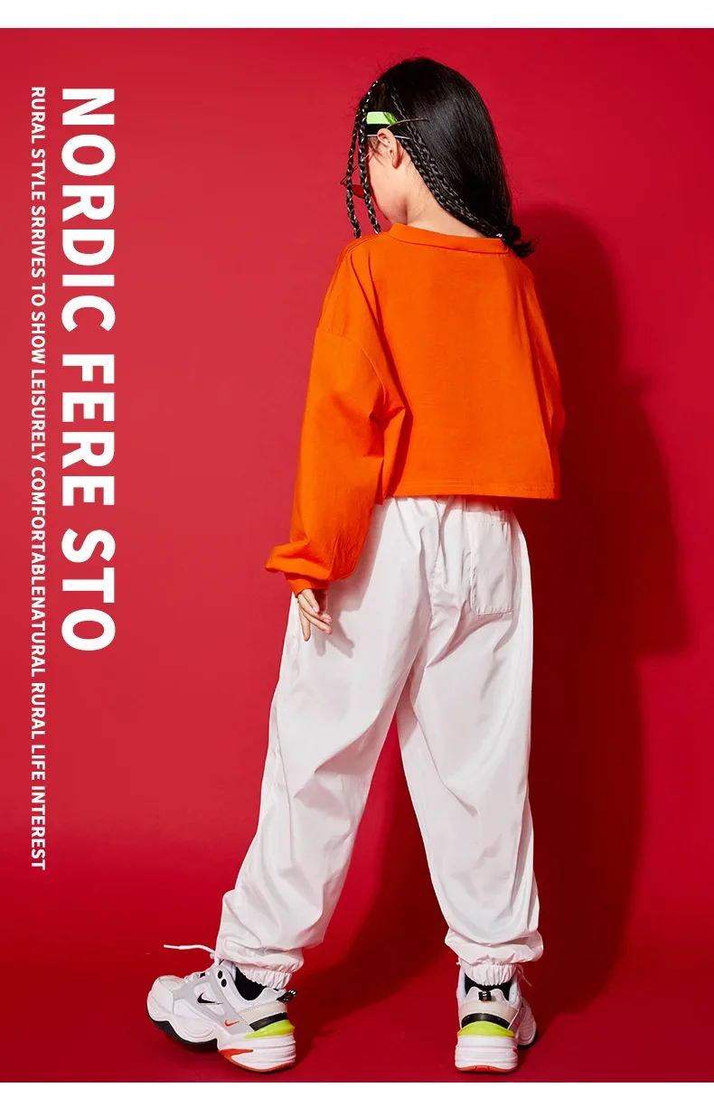 Jazz-Tanz- und Laufstegkostüme für Mädchen, Sportuniformen für Schüler, Hip-Hop- und Streetdance-Kostüme für Kinder – Detail 12
