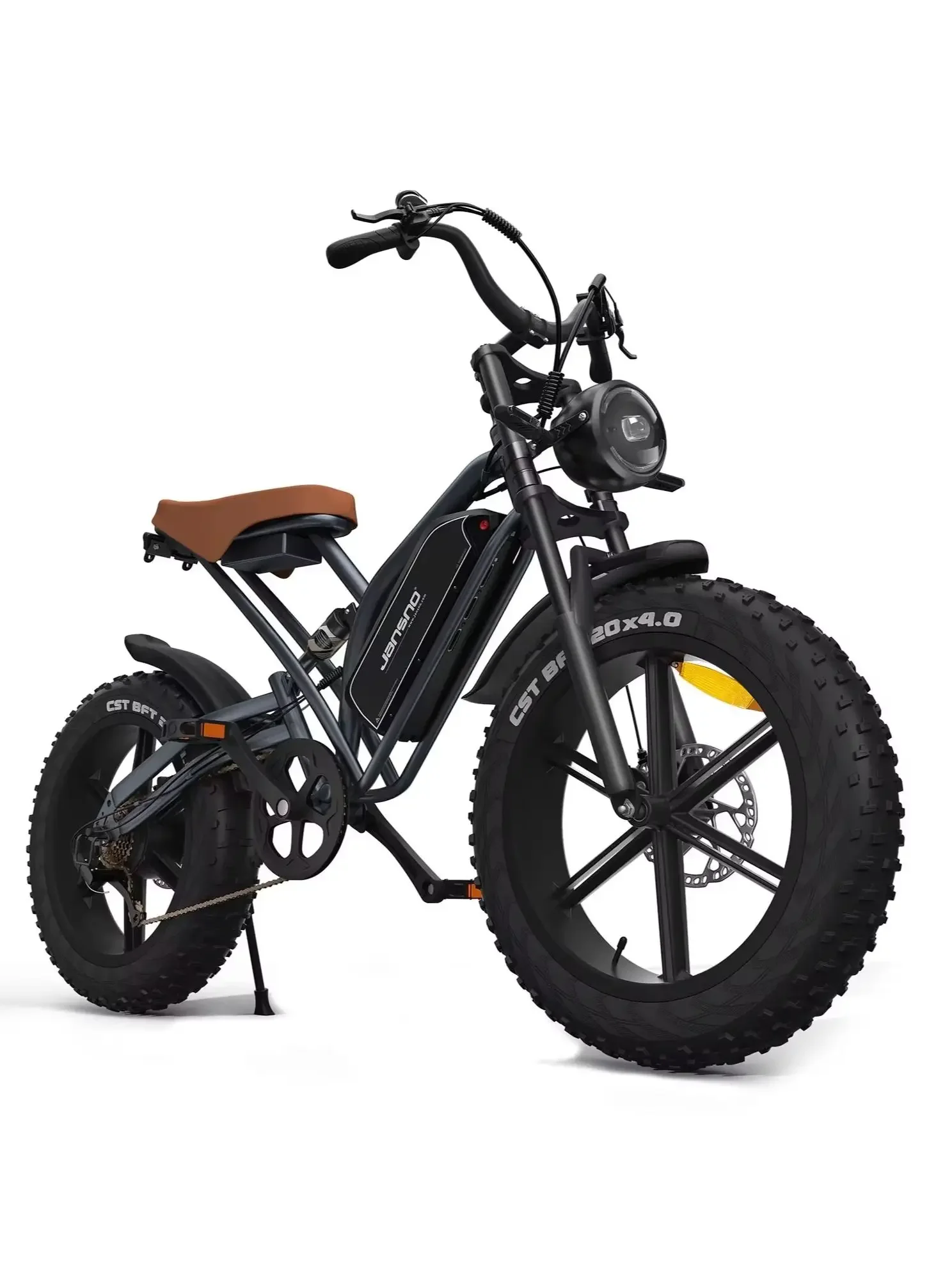 AliExpress Jansno ebike X50 Adult Electric bike 750W Men's E-Mountain Bike 48V 14AH Battery 20 Inch Fat Tire Off-Road Electric Bicycle