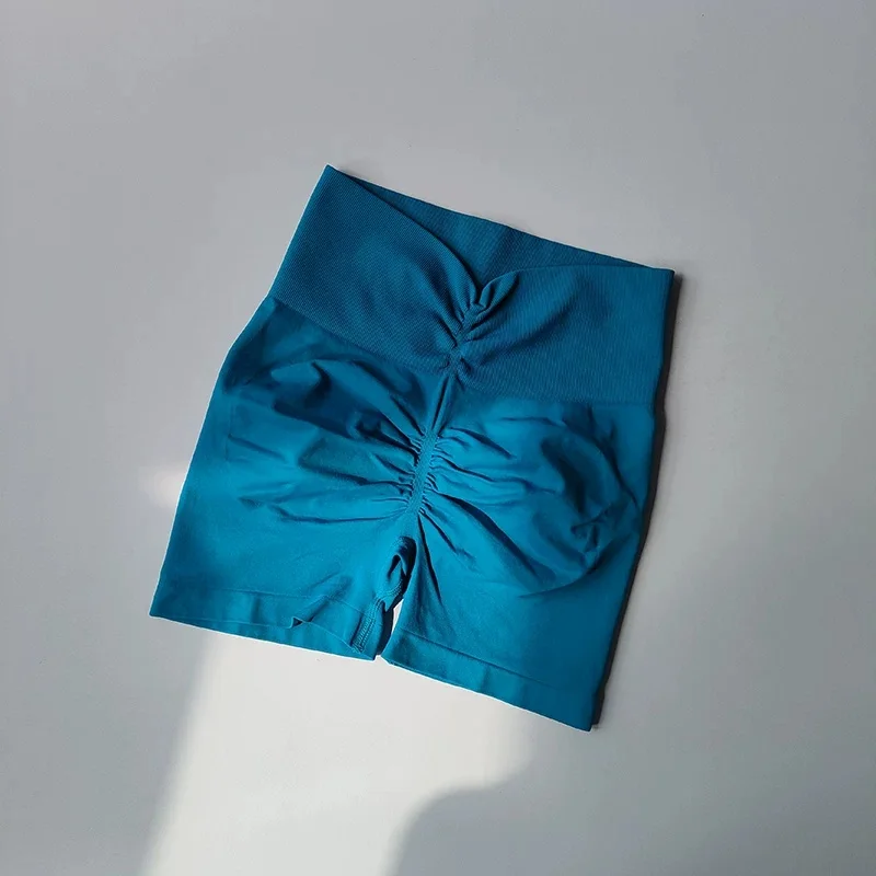 Yoga-Shorts mit hoher Taille, gerafftem Bund und formendem Effekt, 3 Zoll, Bauchstütze, atmungsaktiv, elastisch, Fitness-Shorts für Damen, Pilates, Fitnessstudio – Detail 11