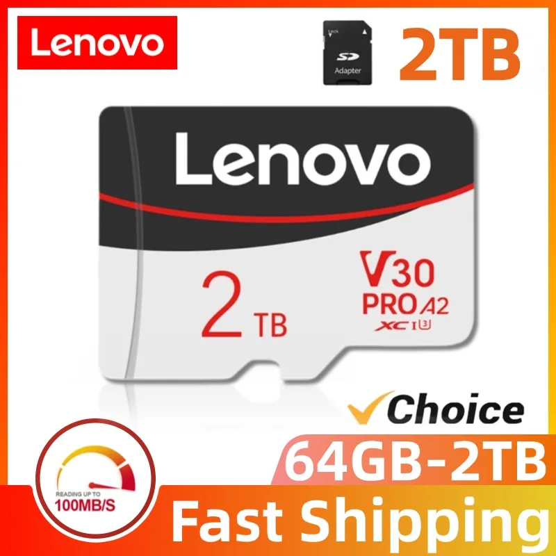 เดิม Lenovo 2TB Micro TF SD การ์ด 128GB 256GB 512GB 1TB 1TB Class 10 V30 A2 TF Flash Card สําหรับ Nintendo SWITCH