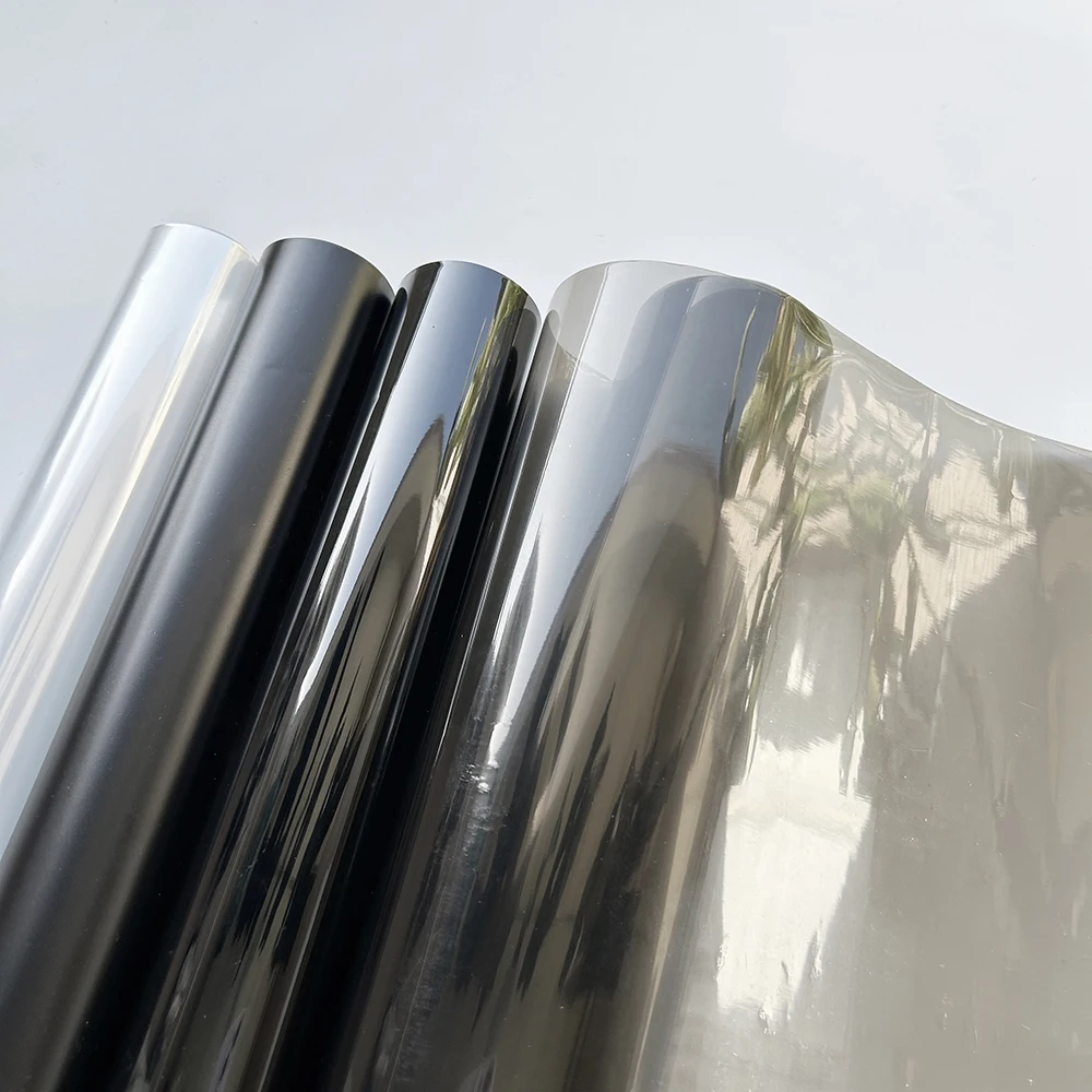 Glänzende Transparente Leichte Schwarze Rauch-PVC-Folie Scheinwerfer- und Rücklicht-Tönungsfolie Abdeckfolie Aufkleber Auto Rückleuchten-Sticker – Detail 1