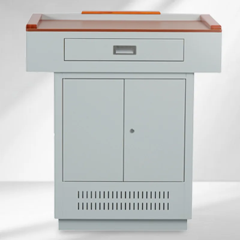 Multimedia podium Steel lecture table Electronic teaching Multifunctional school Teacher Teacher classroom Podium