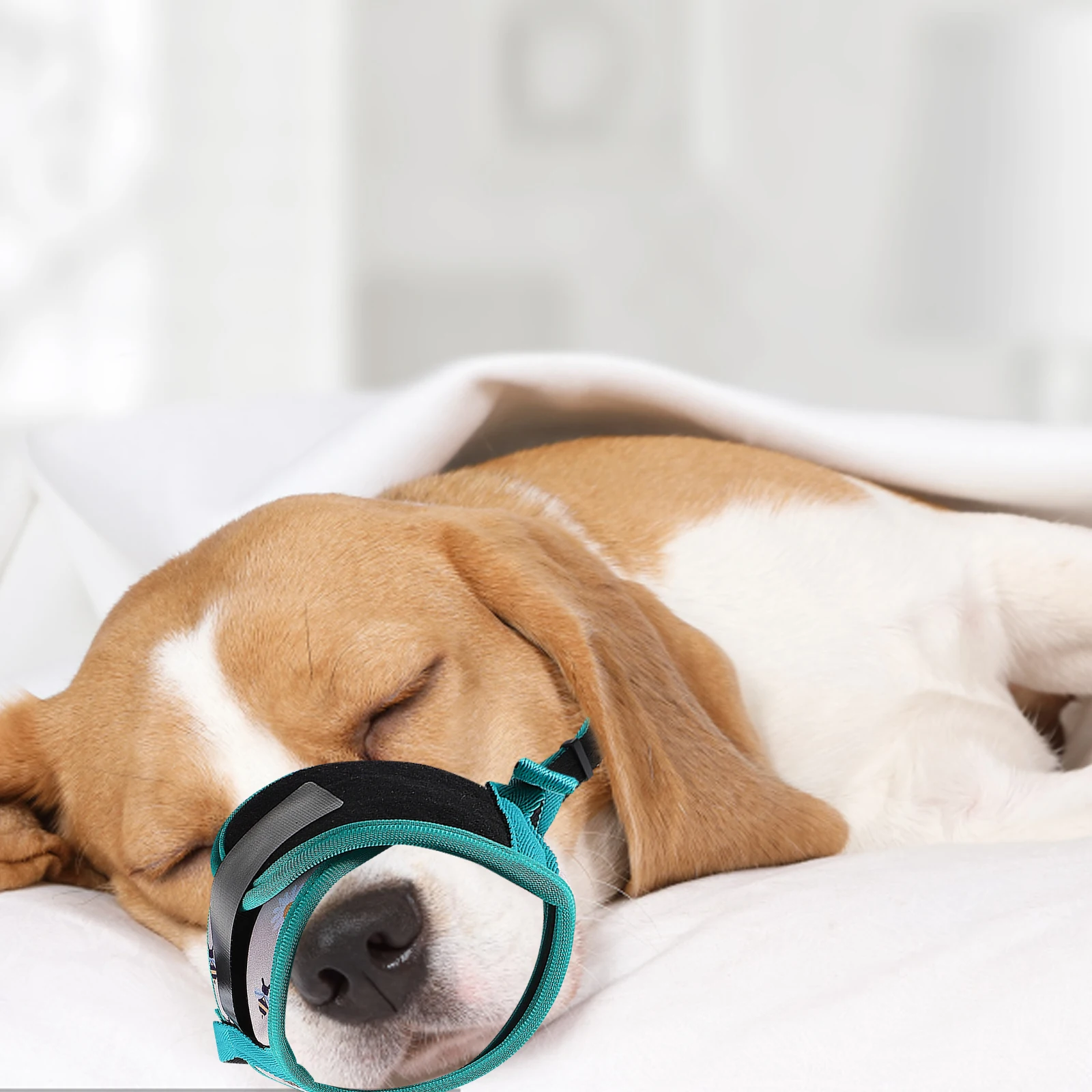 

Dog Muzzle Adjustable Anti Biting Breathable Polyester Pet Accessory Prevent Barking Training Supplies Practical