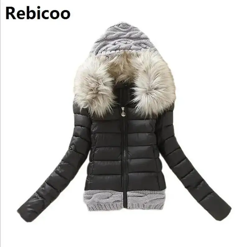 New Arrivals Winter Jacket Women Fashion Slim Big Fur Collar Warmth Outdoor Casual Coat Warm