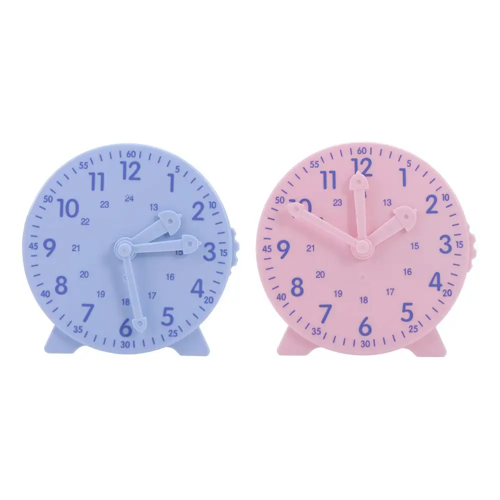 Practical Mini Three-pin Linkage Clock Cute Simple Teaching Clock Model Simulation Mathematics Recognition Clock Teaching Aid