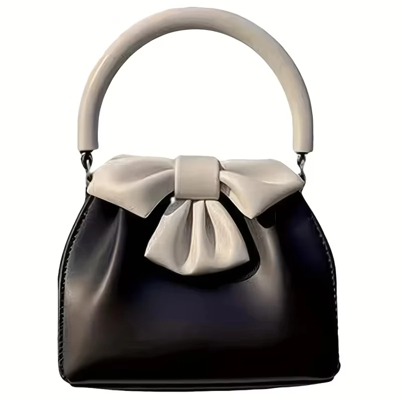 

Women's Cute Small Square Bag Top Handle Small Handbag，Magnetic Closure，Soft Material