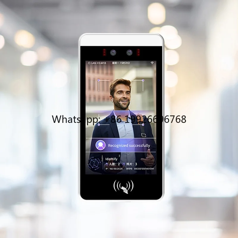 8 Inch Customizable Biometric NFC IC/ID Card  System Android Facial Recognition OEM ODM Supported Access Control Reset