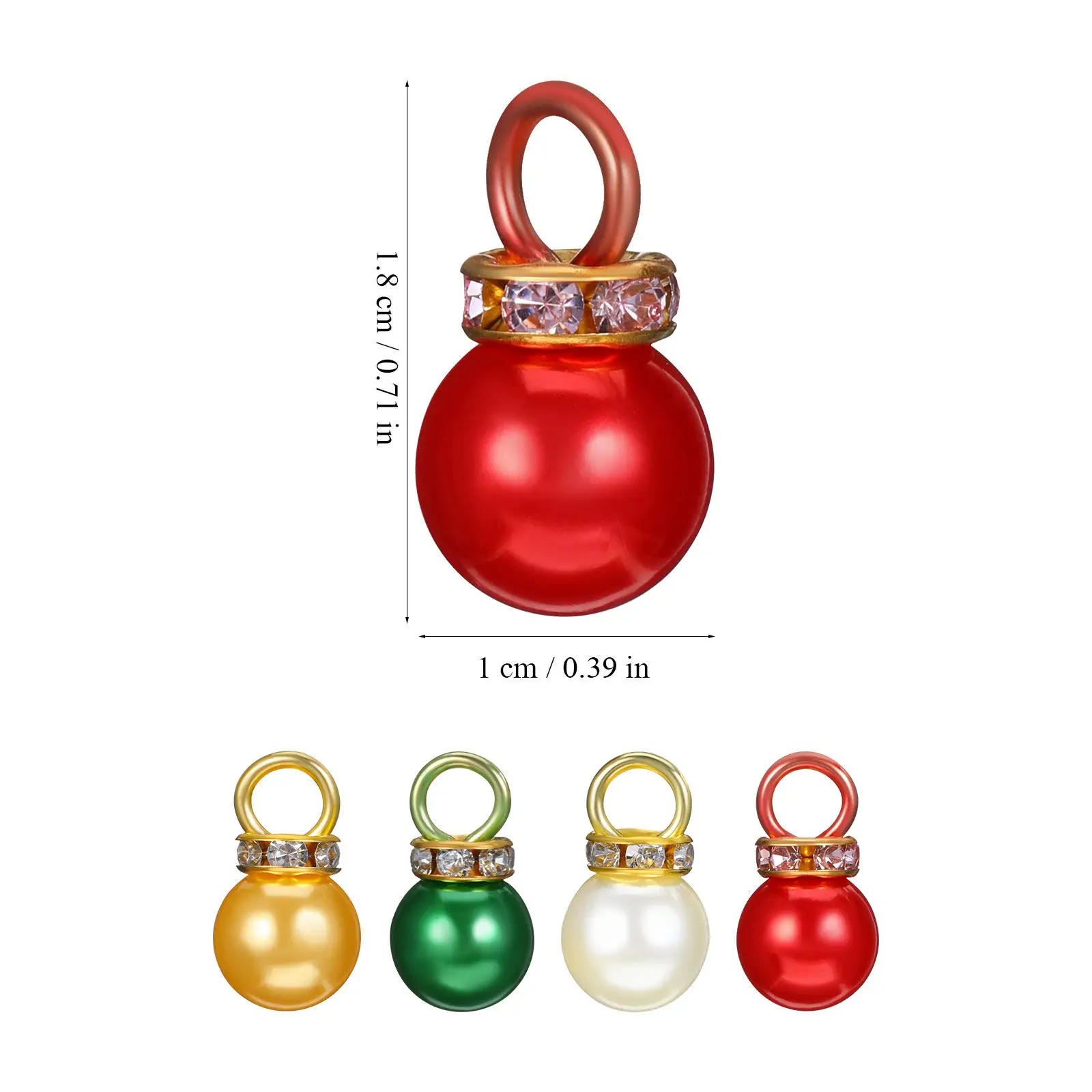 200Pcs Mini Christmas Tree Ornaments Pearl Finish Elegant Small Baubles for Indoor Outdoor Festive Decor Holiday Party Setup