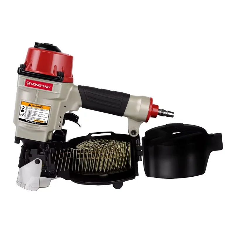 Rongpeng Industrial Rolling Nail Gun MCN55 Pneumatic Nail Gun 25-57mm Specifications Rolling Nail Gun Tool