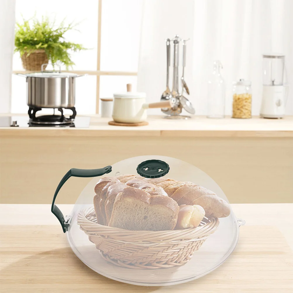 

2Pcs Microwave Oven Oilproof Cover Heat Resistant 100c Transparent PP Pc Material Anti-Splash Dish Protector Kitchen Supply