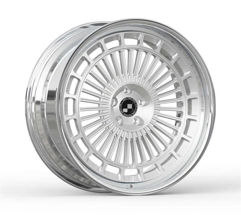 JM forged 2-piece for BMW oem I7 21 inch 5x112 polished barrel & brush center part racing  forged wheels