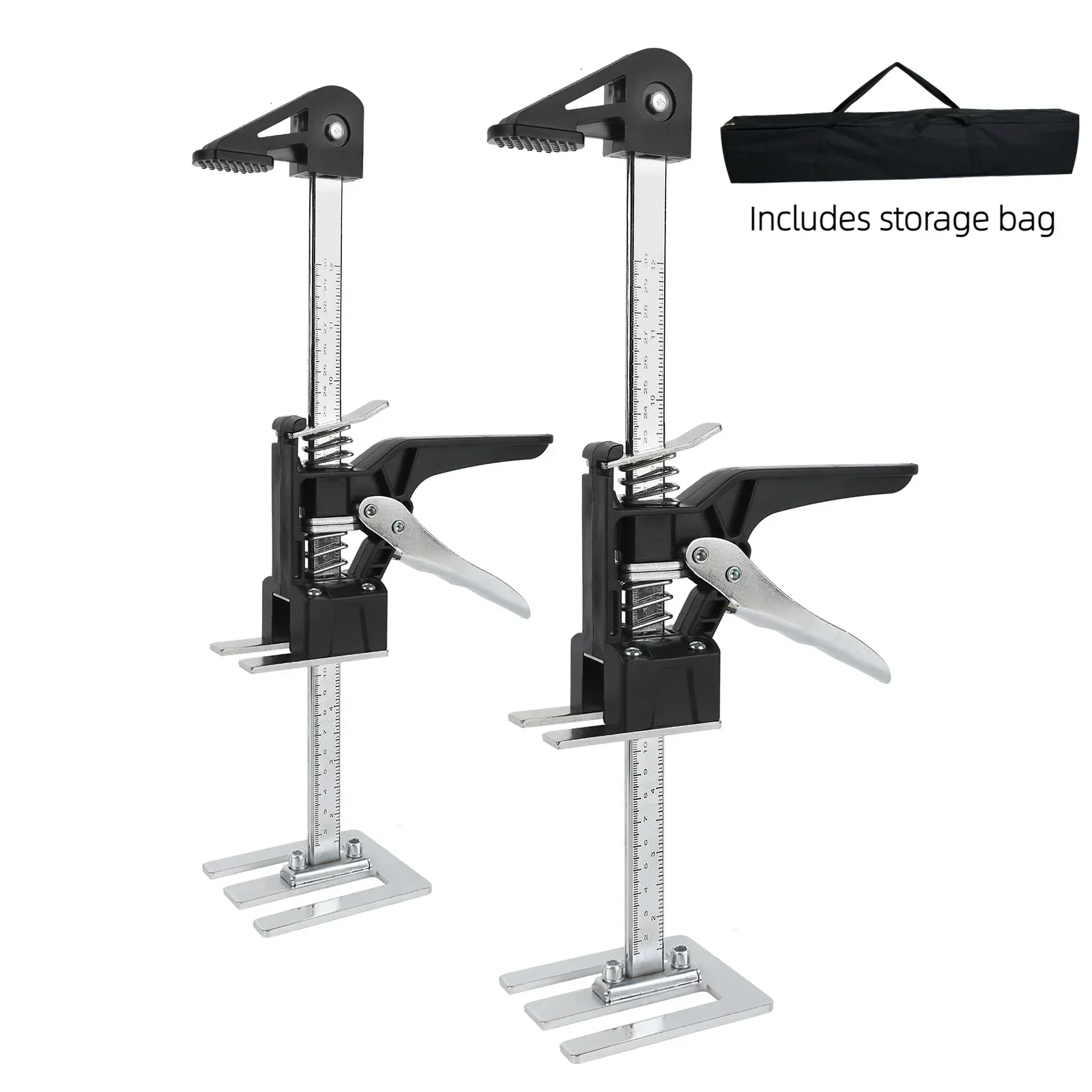 Labor Saving Arm Hand Lifting Jack Tool with Storage Bag 15.55 Inch Furniture Lifter Effort Elevator for Installing Cabinets etc