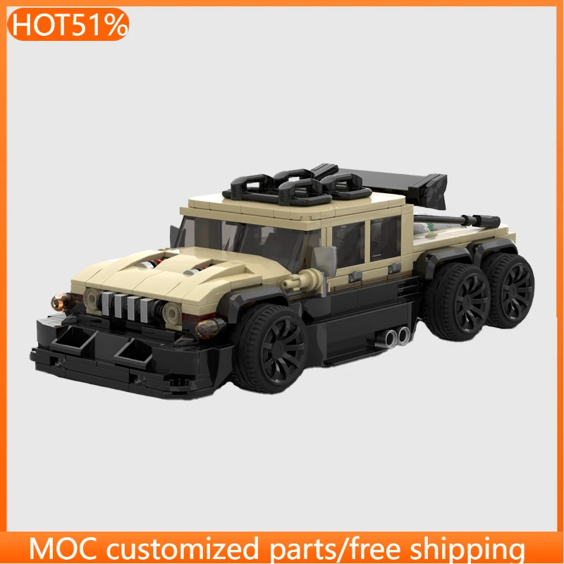 

568 деталей: Строительная техника, высокомобильные многофункциональные колесные транспортные средства MOC, модульный конструктор, игрушка для самостоятельной сборки, подарок