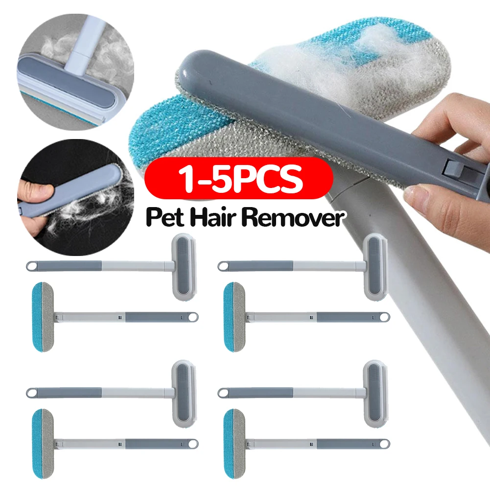 Brosse d'épilation multifonctionnelle pour animaux de compagnie, brosse à Long manche pour vêtements de chien, brosse à peluches, fournitures pour animaux de compagnie