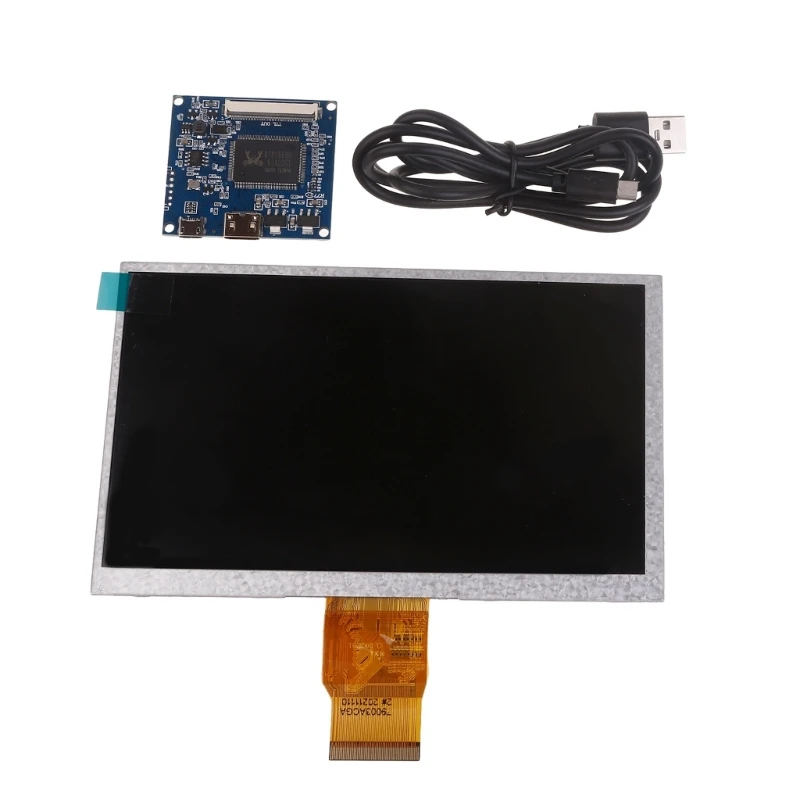 7 Inch Screen Mini LCD Display Panel 1024x600 Resolution with Control Board for Various Platforms