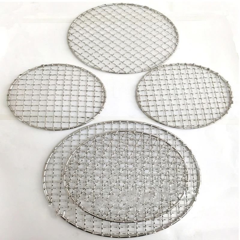 Barbacoa Camping Pot Rack parrilla acero inoxidable rejilla almohadillas malla para exteriores