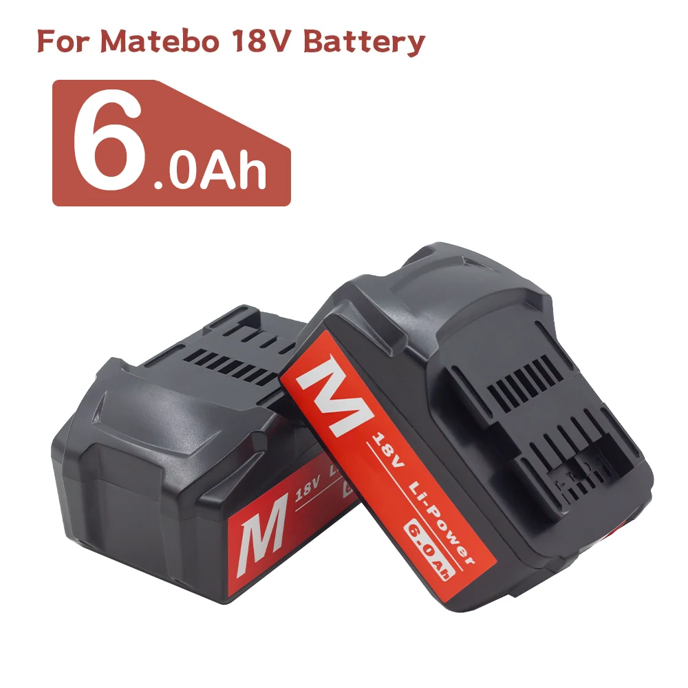 18V 6000mAh lithium ion Battery for metabo Wireless Power Tools Drill bit Driver for 625591000BS18 LT SB18 LT SSD18 tool battery