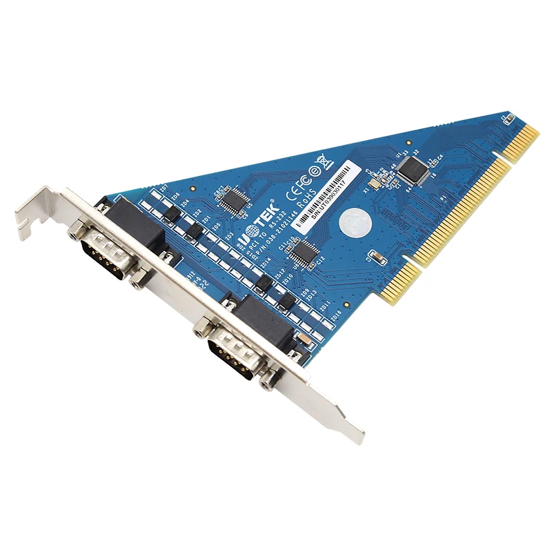 UOTEK PCI to RS-232 Serial Card 2 Ports RS232 to PCI Converter DB9 COM Adapter UT-7702