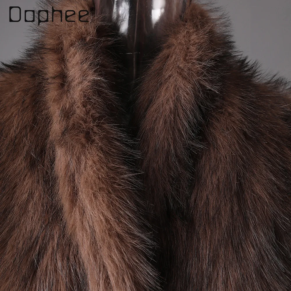 European and American Trendy Personality Versatile Short Fur Coat Women Winter Vintage High-end Thickened Warm Plush Jacket Top