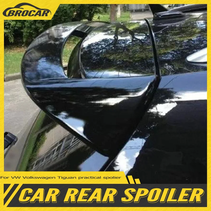 For VW Volkswagen Tiguan practical four-door car spoiler real carbon fiber /FRP material rear spoiler rear glass window top wing