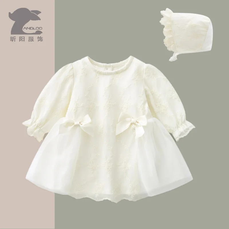 Girls' Clothing Dress Spring and Autumn Style Baby Lace Princess Dress Full Moon Tulle Dress Baby Dress Wholesale In Stock