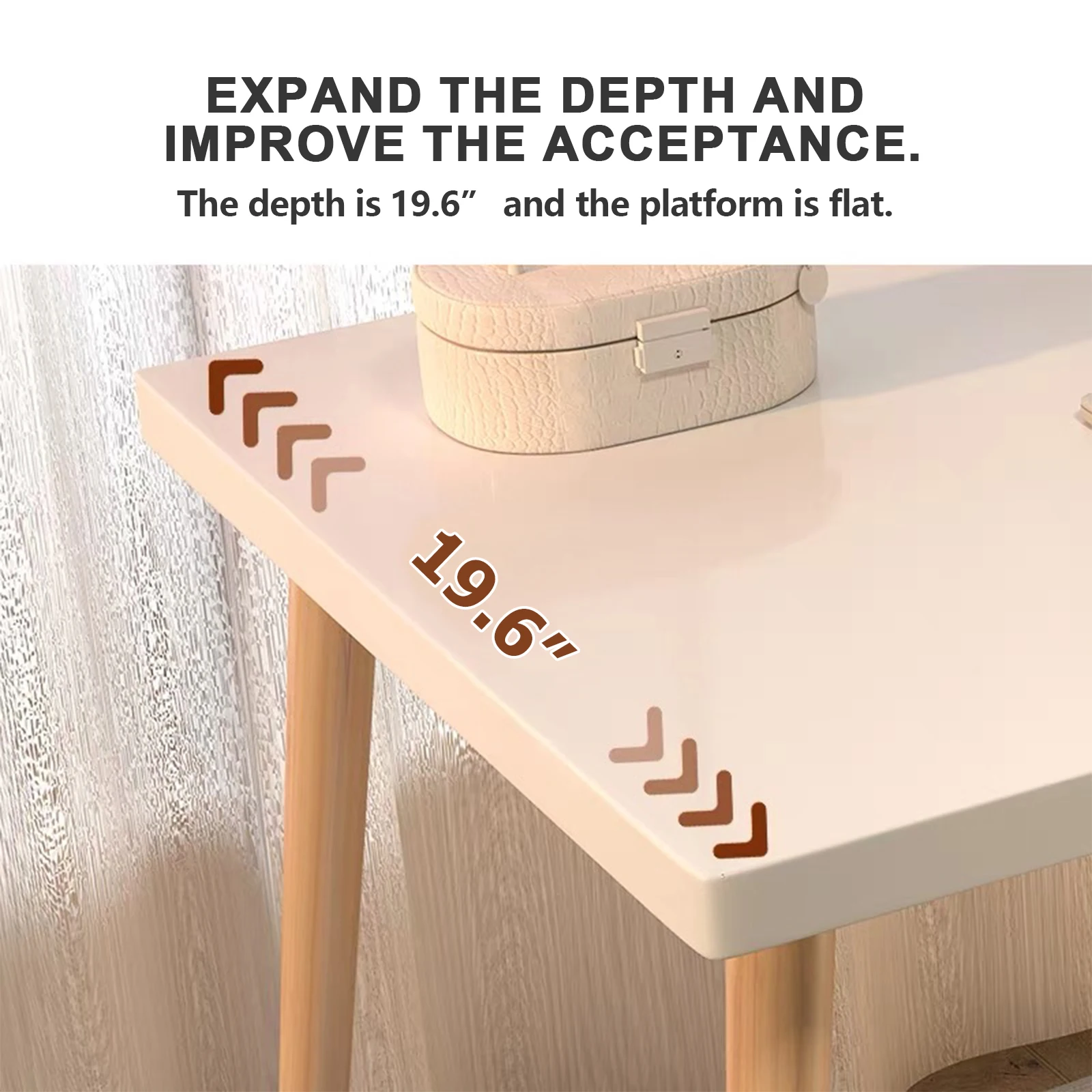 Computer Desk Modern Simple Style for Home Office Writing Desk Vanity Desk Simple Study Desk for Small Spaces Makeup Dressing