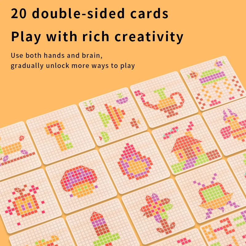 Quebra-Cabeça Lógico de Madeir - Kids Educational Game 3 avaliação e preço