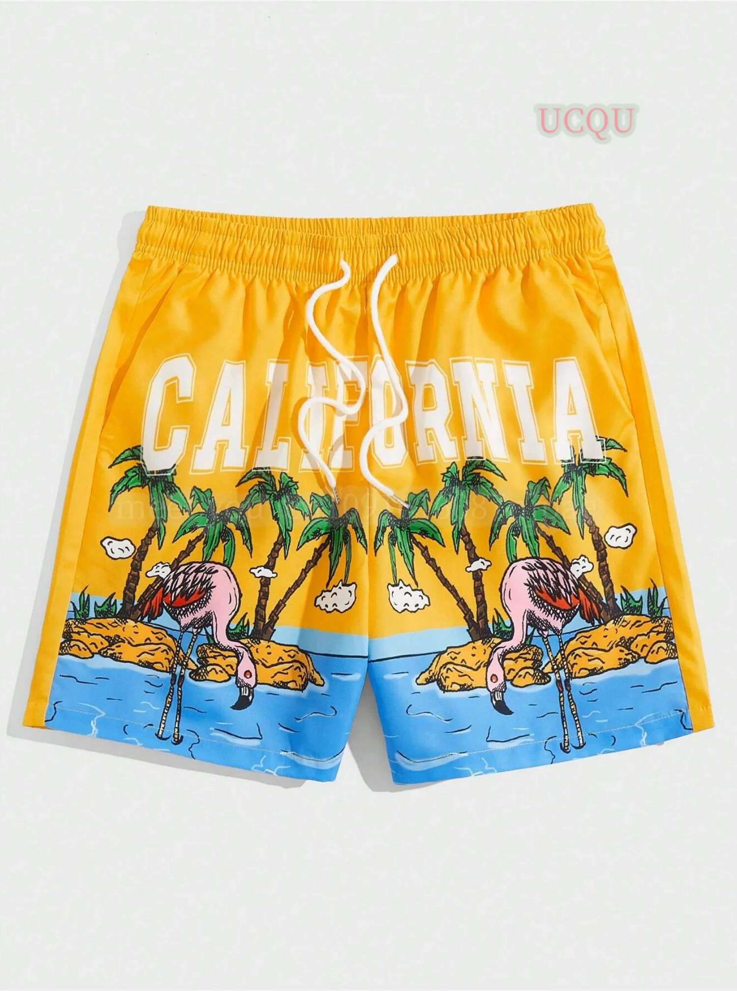 2025 new Women American CALIFORNIA Printing Short Pants Hawaiian Beach Shortslady Seaside Beach Casual Shorts Women Clothing