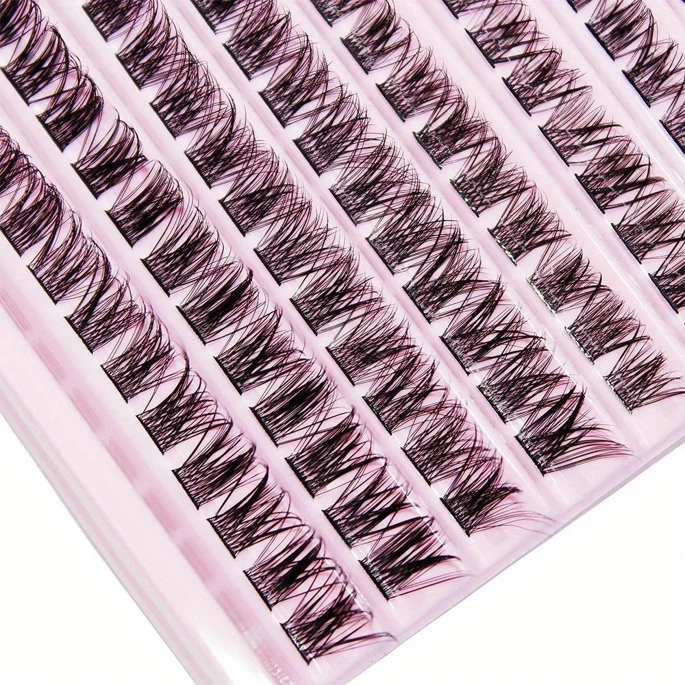 120pcs Natural Look Cluster Lashes - Wispy, Fluffy, D Curl, DIY Eyelash Extension for a Dramatic Eye Makeup Look -  Lashes