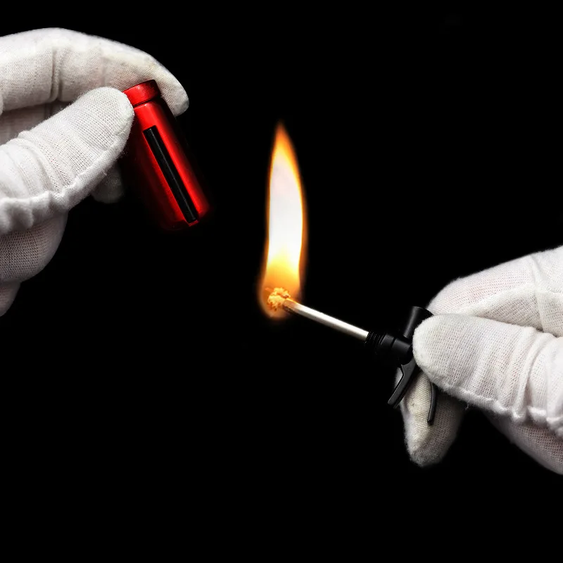 

Newest Metal Cigar Igniter Lighter Keychain Oil Cigarette Lighters & Smoking Accessorie Match Ignition Gadgets for Men Gifts