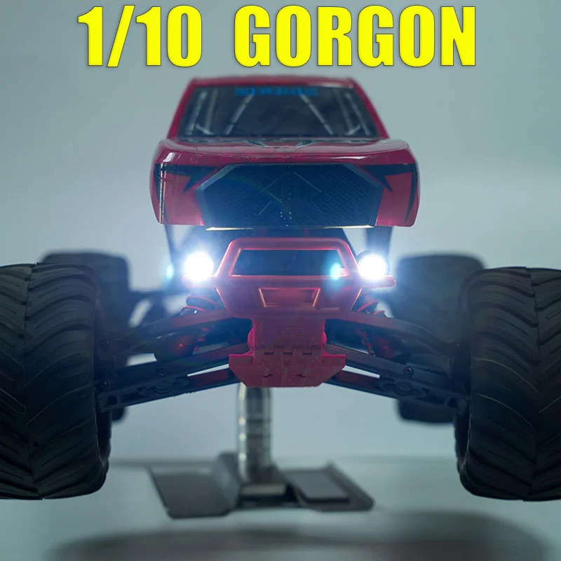 LED Headlights & Taillight Front and Rear Lighting System for 1/10 ARRMA GORGON Monster Rc Truck Car