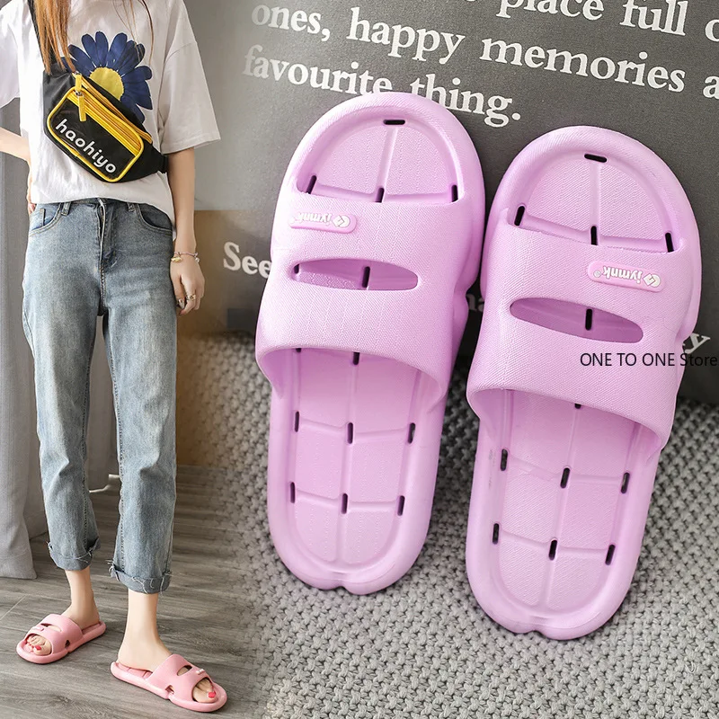 

Оптовые унисекс тапочки из ЭВА с нескользящей мягкой подошвой для душа, быстросохнущие, для дома и ванной, с перфорацией, для мужчин и женщин, хит продаж