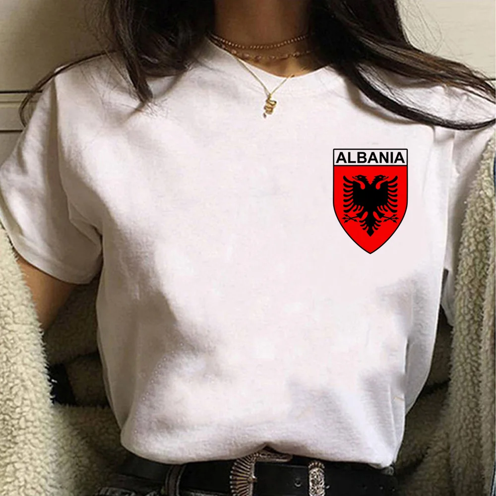 

Albania tshirt women funny anime t-shirts girl streetwear clothes