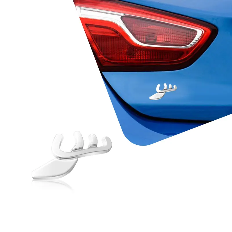 Metal Creative Side Door Bumper Sticker Decor For SAAB Hirsch Aero 95 93 91 99 900 900 93X 97X For Buick Excelle Regal Lacrosse