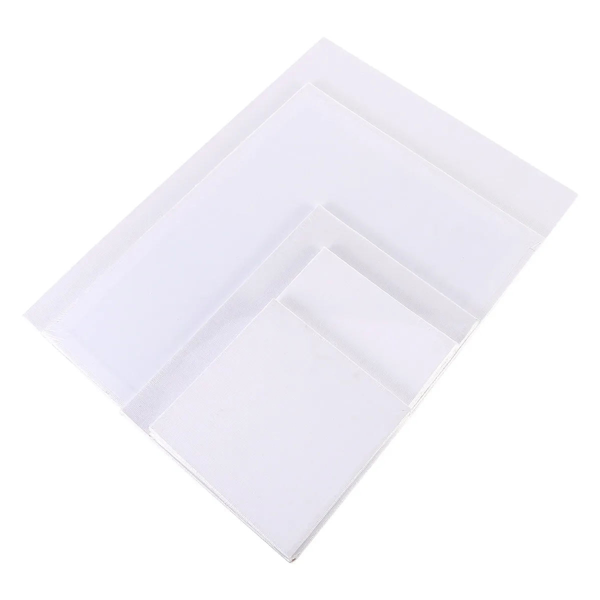 10Pcs Square Oil Canvas Pure Cotton Board Smooth Edges Excellent Texture Art Painting Board for Oil Painting Beginners Students