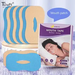 10/30Pcs/set O-shaped Anti-Snoring Stickers Adult Children Preventing Mouth Breathing At Night Mouth Correction Sticker Tapes