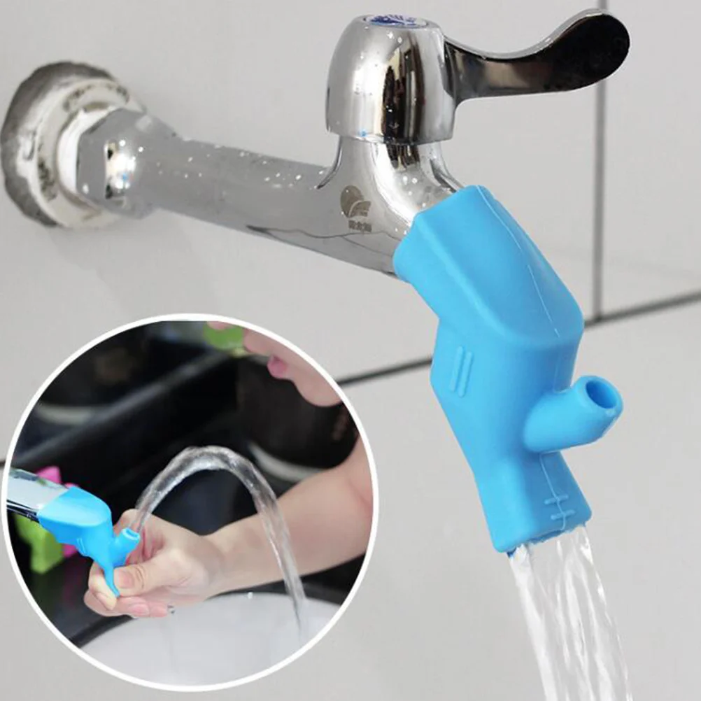 4 Pcs Suitable for Most Faucets Silicone Accessories Lengthen Easy Water Spout Cover Extension Extender