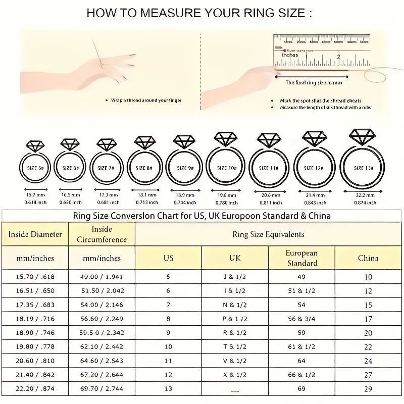 AMGROCK – bague Moissanite 1CT pour femmes, argent Sterling S925, hypoallergénique, Design Simple et classique, cadeau de bijoux pour femmes