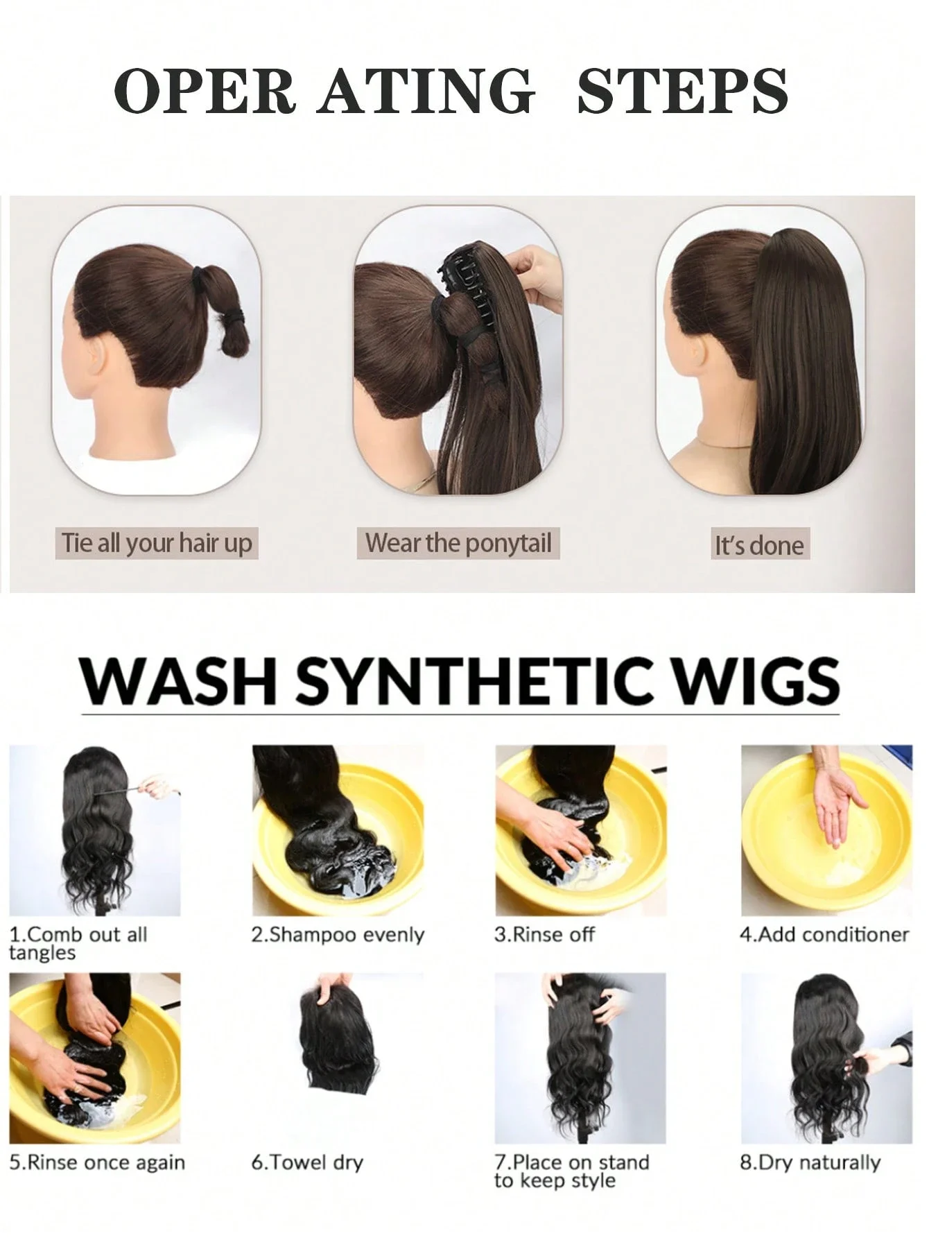 

Накладной хвост-шиньон Claw Ponytail, 22 дюйма, блонд, натуральная волна, термостойкое синтетическое волокно