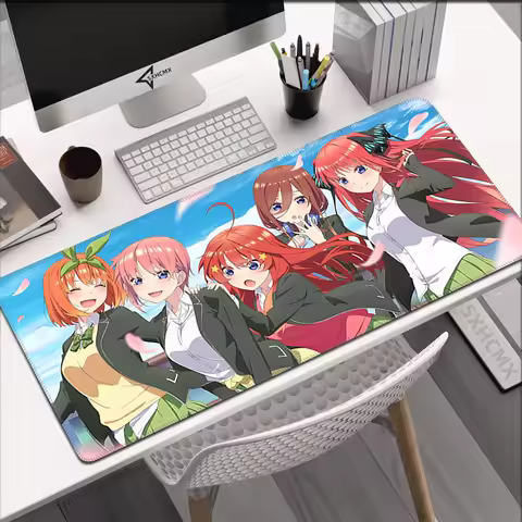 The Quintessential Quintuplets Mousepad Anime Mouse Pad Laptop Gaming Accessories Mousepad Large Desk Mat Gamer Keyboard Rug