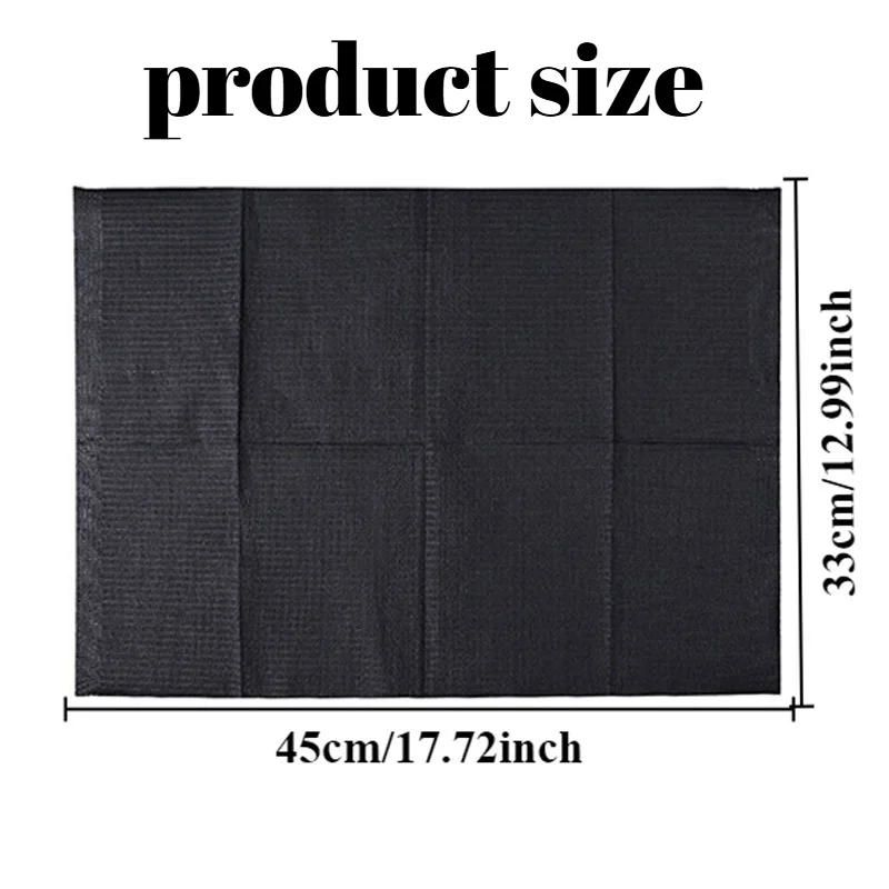 20/50PCS Black Disposable Table Mat for Permanent Makeup Tattooing Multi Purpose Mat for Beauty Cosmetic Tools Practice Sessions