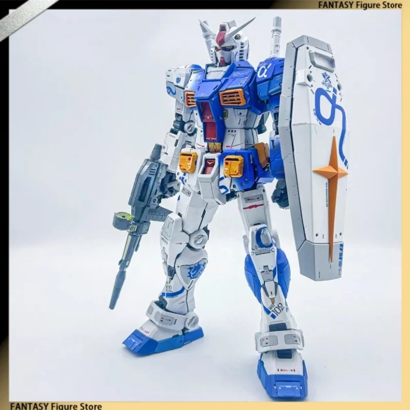 

In Stock New Product Fat Cat Mg 1/100 Rx-78-2 Ver.9 001magnification Series Jiu Long Quan 1 Color Scheme Assembly Model Kit Toys